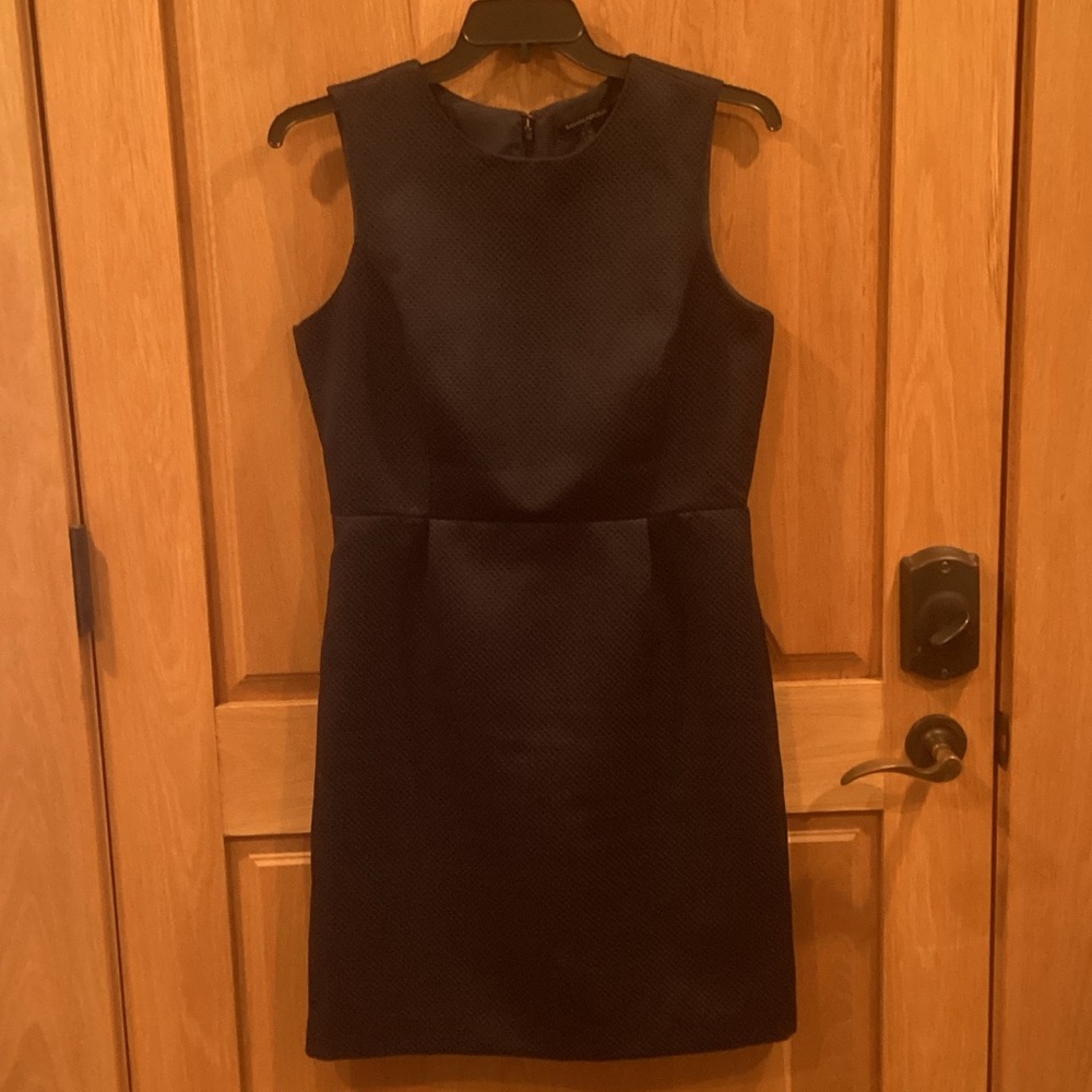 Banana Republic Textured Navy Mini Dress
